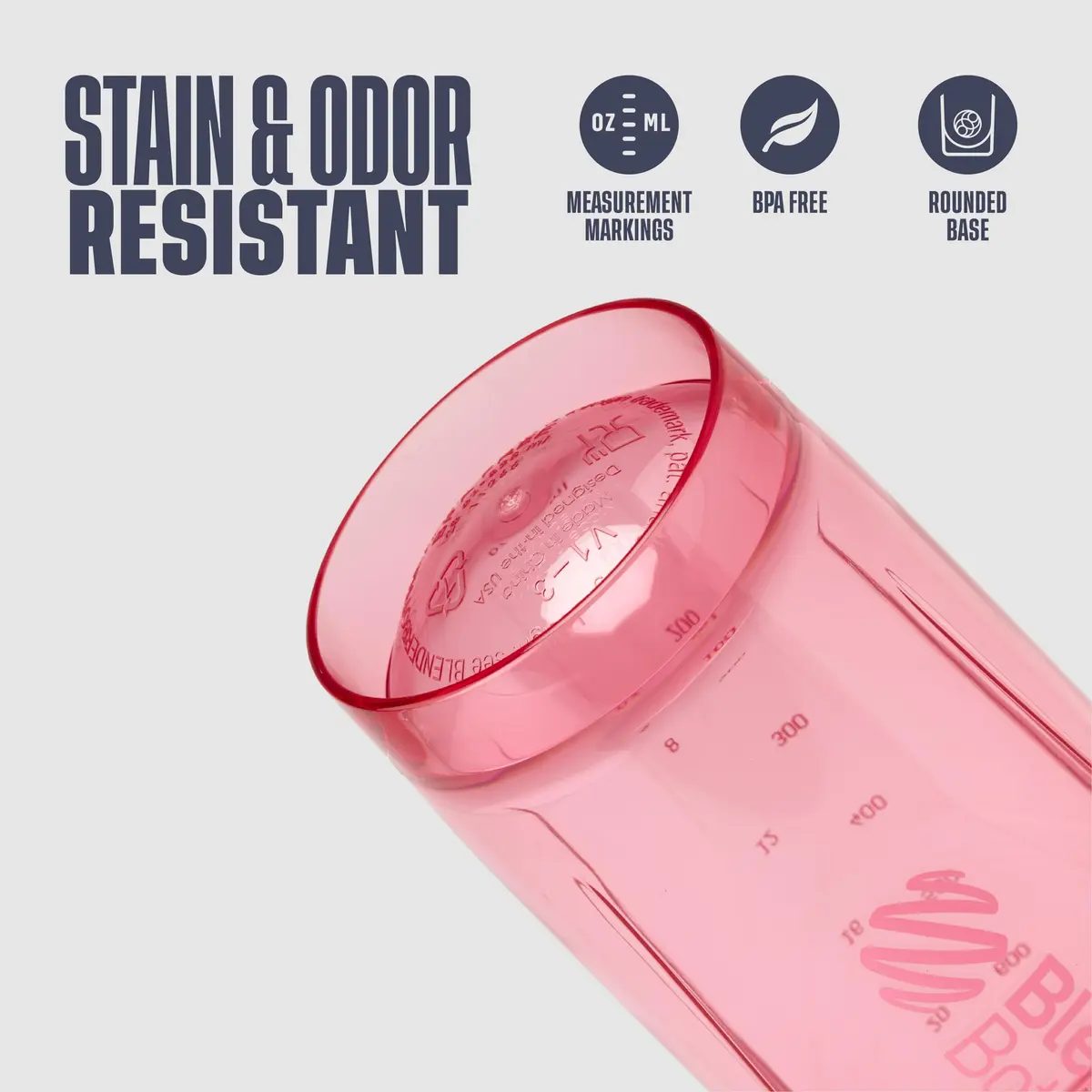BlenderBottle Strada Shaker Bottle 24 oz (710 ml) Purple | Leak-Proof Locking Lid & BlenderBall Whisk - view 4