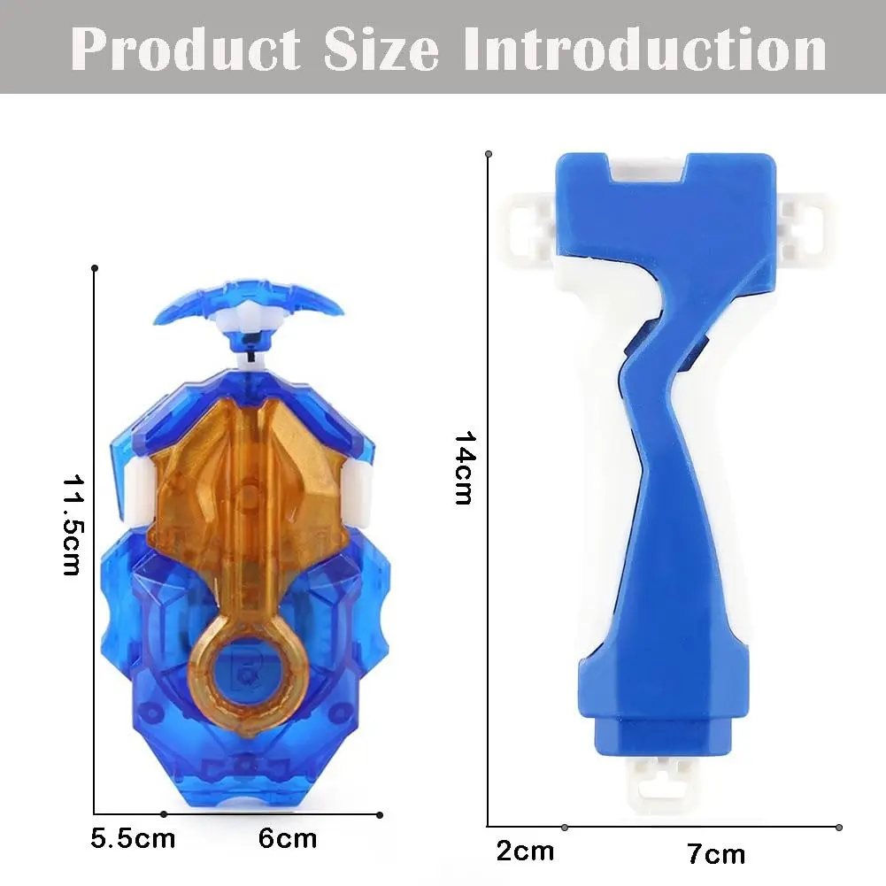 Battbeyle Blue Spinning Toy Top Launcher and Grip Set | ASTM-Tested for Kids 6+ - view 6