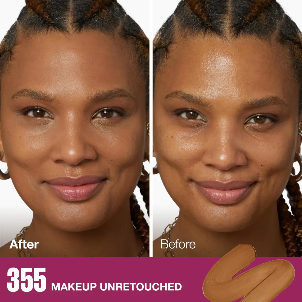 Maybelline Instant Age Rewind Eraser Foundation 355 (Caramel) with SPF 20 & ProVitamin B5 - view 2