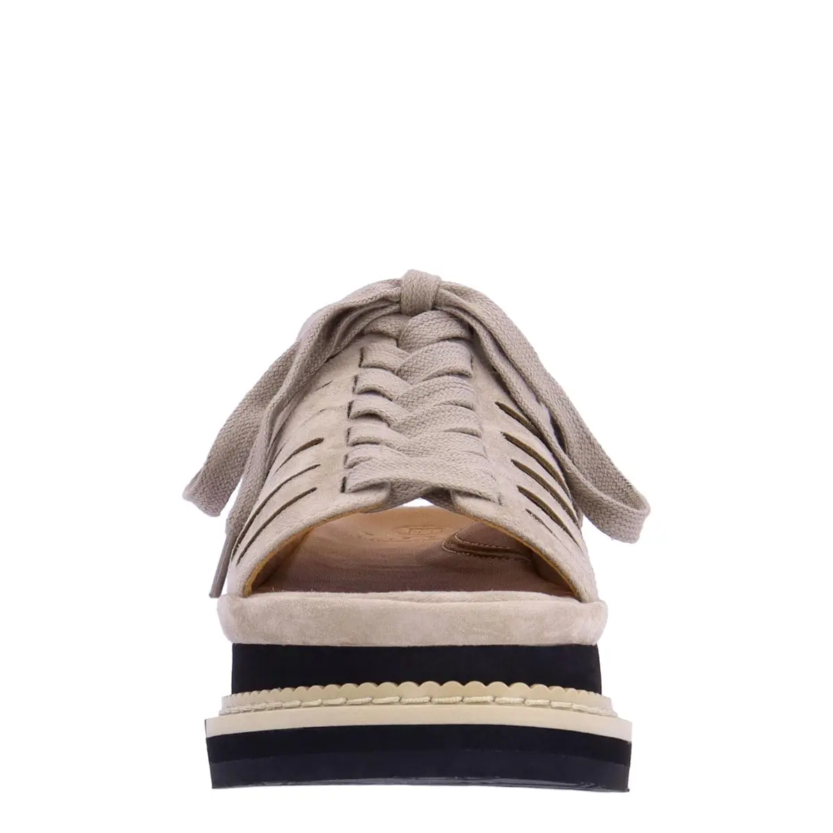 L'Amour des Pieds Women's Adriel Taupe 11 Medium | Leather Sandal with Memory Foam Insole - view 3