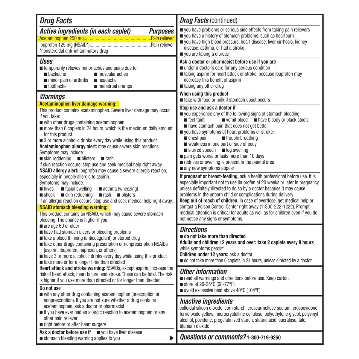 GoodSense Dual Action Back Pain, Ibuprofen 125 mg | 8-Hour Relief for Adults & Children 12+ Gluten Free - view 4