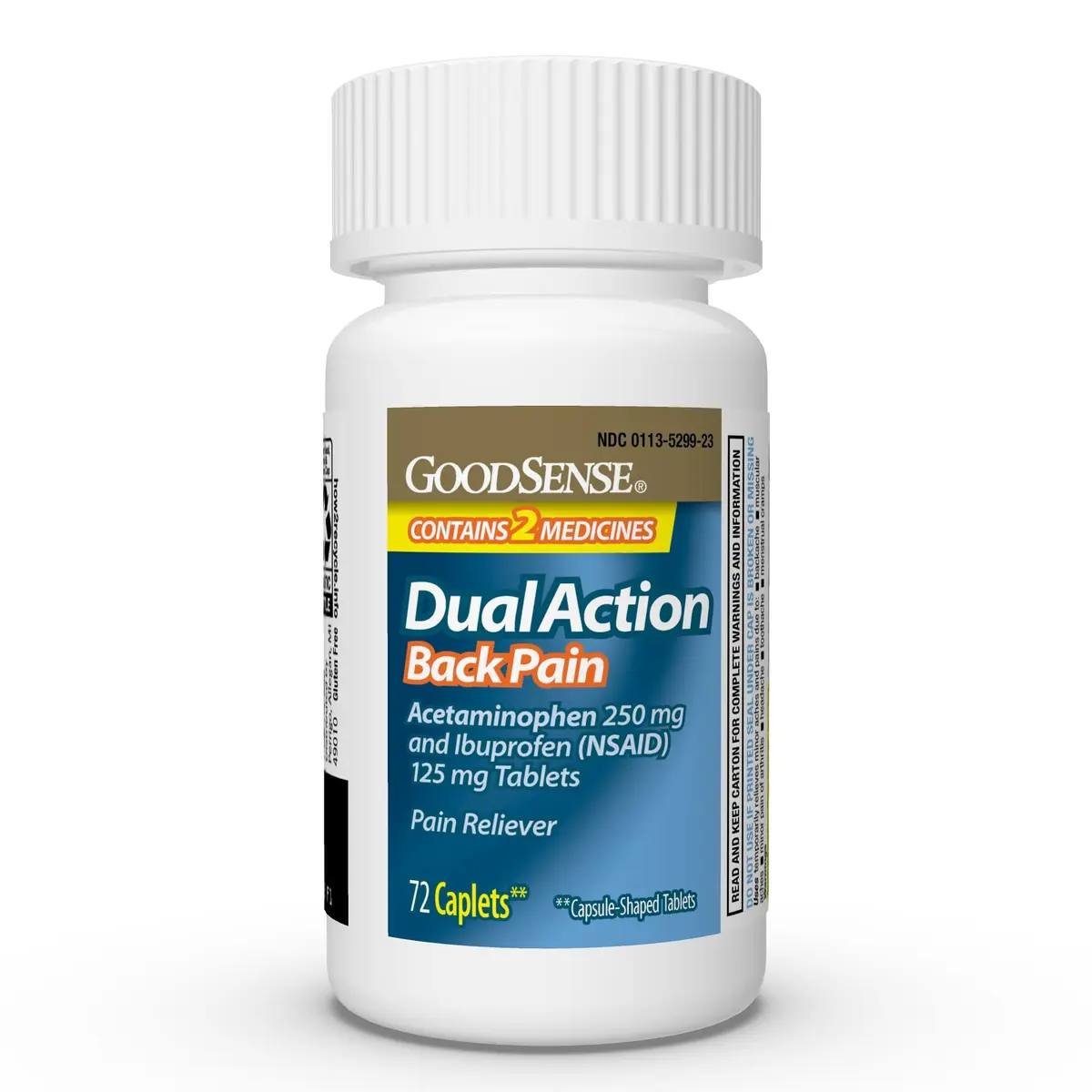 GoodSense Dual Action Back Pain, Ibuprofen 125 mg | 8-Hour Relief for Adults & Children 12+ Gluten Free - view 6