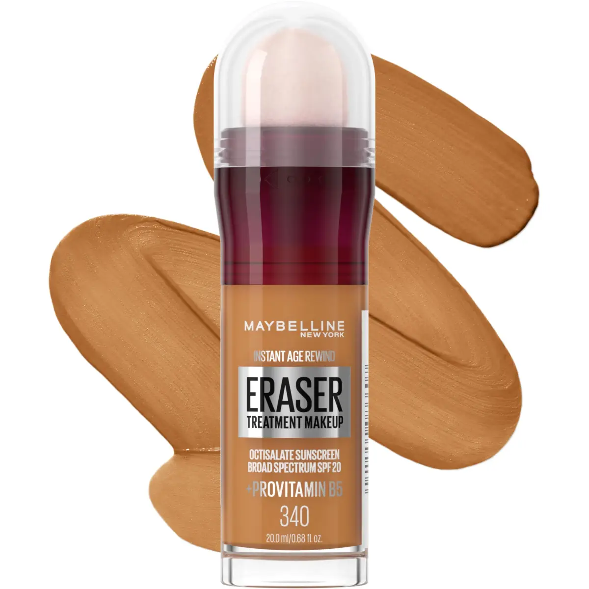 Maybelline Instant Age Rewind Eraser Foundation SPF 20, 0.68 Fl Oz (20ml) | Blurs Aging Signs & Fine Lines - main product image