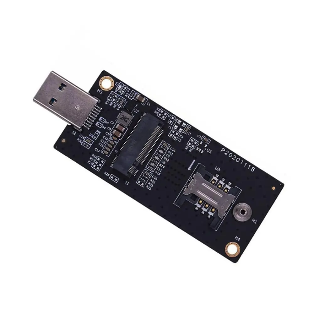 Xiwai M.2 Key-B NGFF WWAN to USB 3.0 Riser Card Adapter with SIM Slot for 3G/4G/5G LTE Wireless Modules (10cm x 10cm x 1cm) - view 9