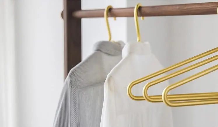 WONQEXZ Premium Matte Gold Aluminum Coat Hangers 16.5” | Elegant & Space Saving (70-120 chars) - view 9