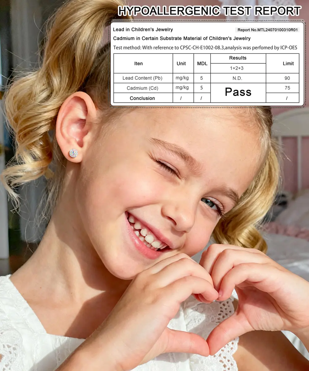 Leocuci Hypoallergenic Earring | Stainless Steel Flat Back Stud with Screw Back (0.81 oz/24 pcs) - view 4