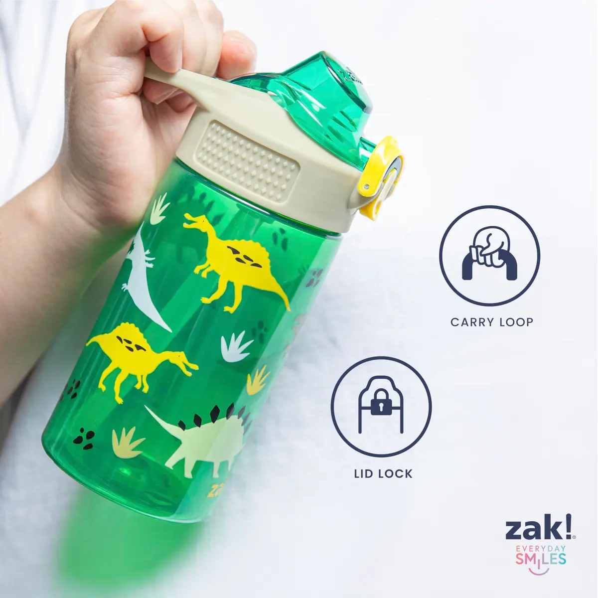 Zak Designs Barbie Sage 16oz Leak-Proof Straw Kids Water Bottle, Plastic | BPA-Free Durable Kid-Friendly - view 6