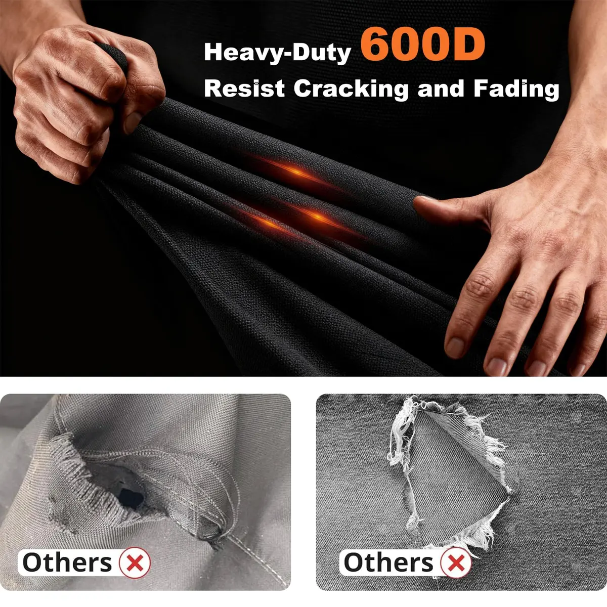 Blackhoso 65" Grill Cover for Weber Genesis II 4 Burner | Heavy Duty 600D Oxford Fabric - view 7