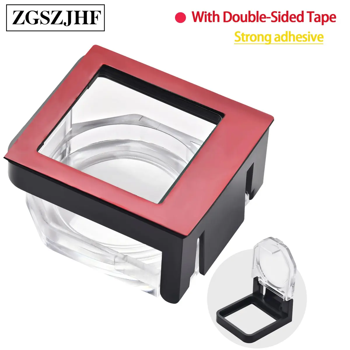 ZGSZJHF Latching Push Button Switch Cover Protector for 22mm Hole, 2-Pack | Childproof & Waterproof Safety Cover - view 4