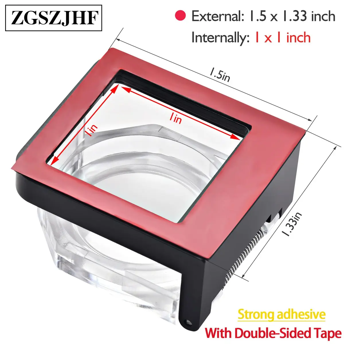 ZGSZJHF Push Button Switch Protector Cover for 39x34mm Square Hole, 2-Pack | Dustproof & Collision Resistant - view 5
