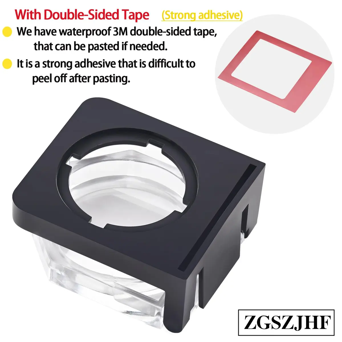 ZGSZJHF Latching Push Button Switch Cover for 22mm Hole | Child Proof Safety Protector (2-Pack, White) - view 4