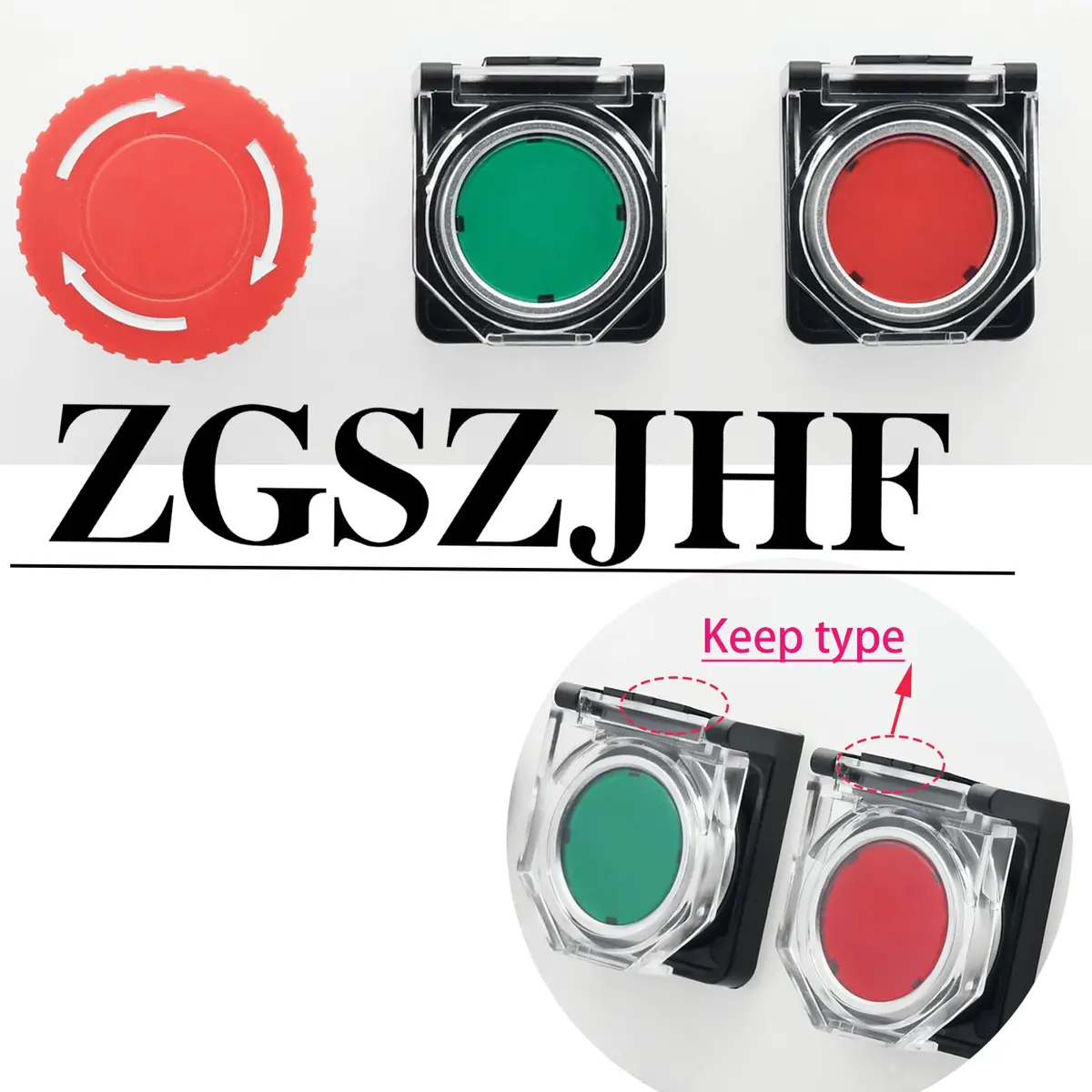 ZGSZJHF Latching Push Button Switch Cover for 22mm Hole | Child Proof Safety Protector (2-Pack, White) - view 6