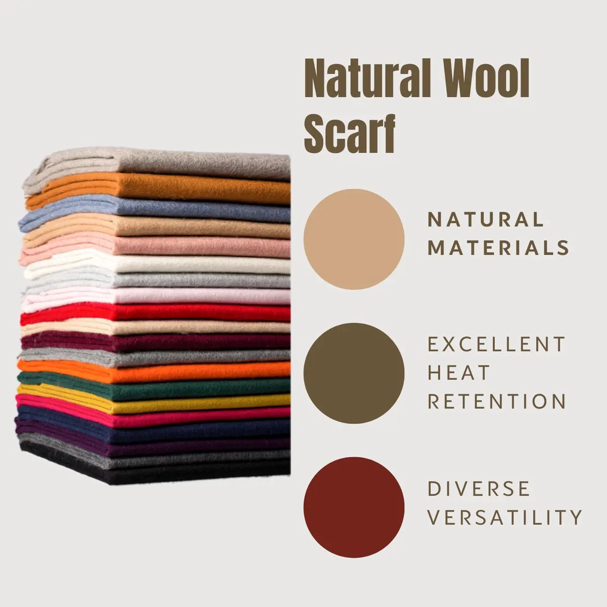 Novawo Wool Shawl Large Thick Pashmina Travel Scarf Winter Wraps for Women | Warm, Versatile & Classic - view 4