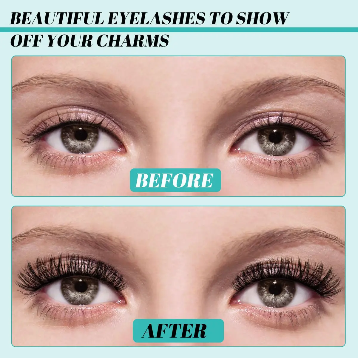 AMZGIRL Lash Clusters Kit 320Pcs, 40D+50D D Curl Wispy Eyelash Extensions | DIY False Lashes for Natural & Dramatic Looks - view 7