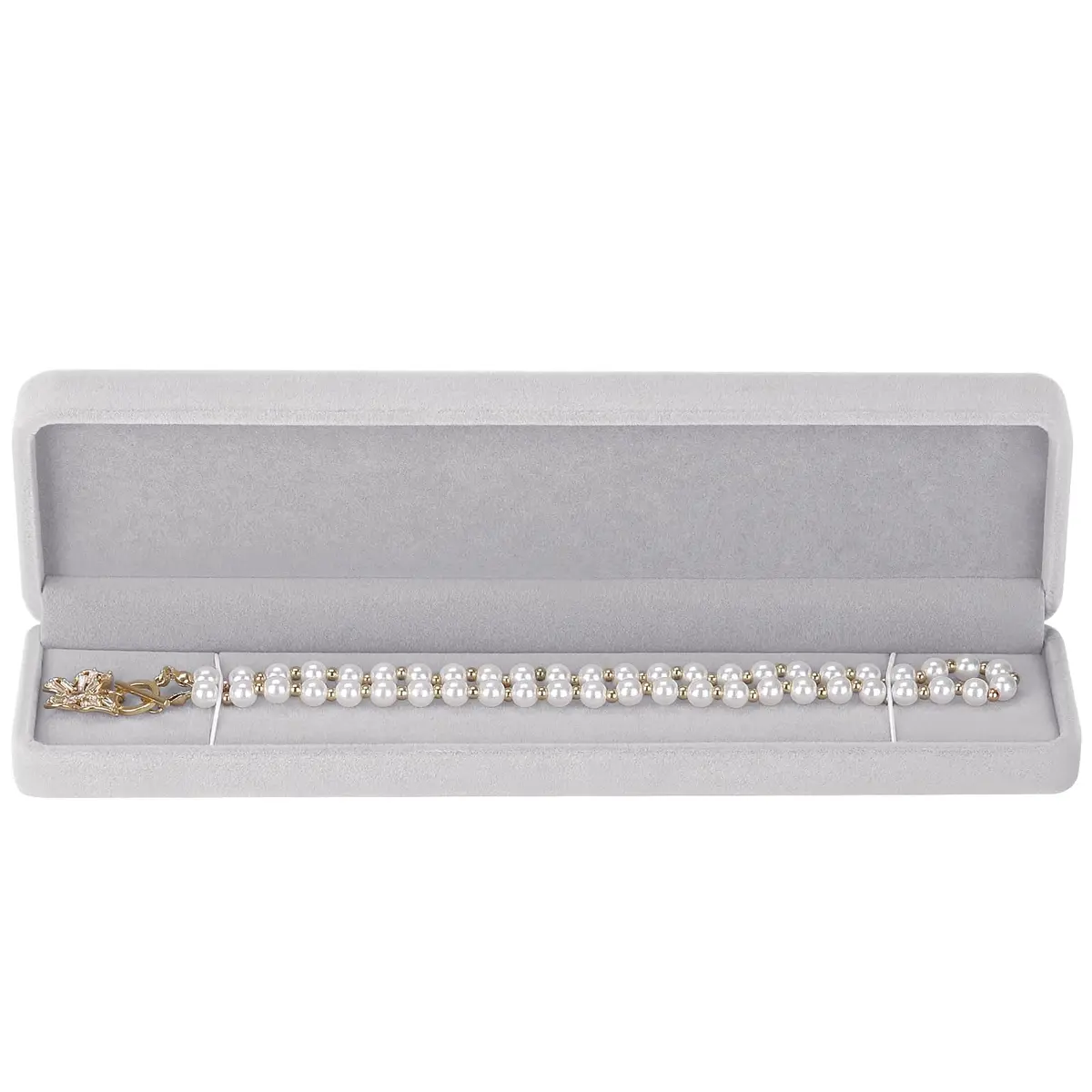 LETURE Velvet Jewelry Box 8.6*2.1*1.2inch | Elegant Gift for Proposal & Wedding - view 6