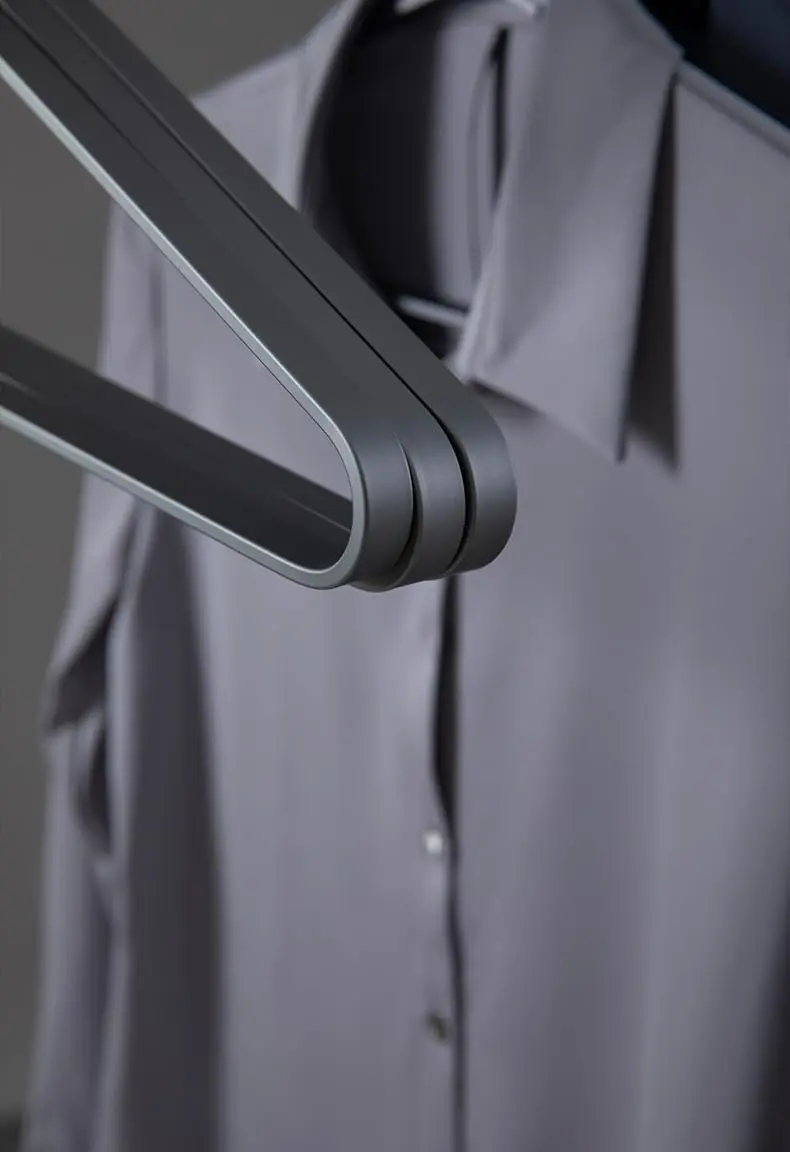 WONQEXZ Silver 6 Piece Coat Hangers | Extra Smooth & Durable Aluminum Alloy Support - view 4