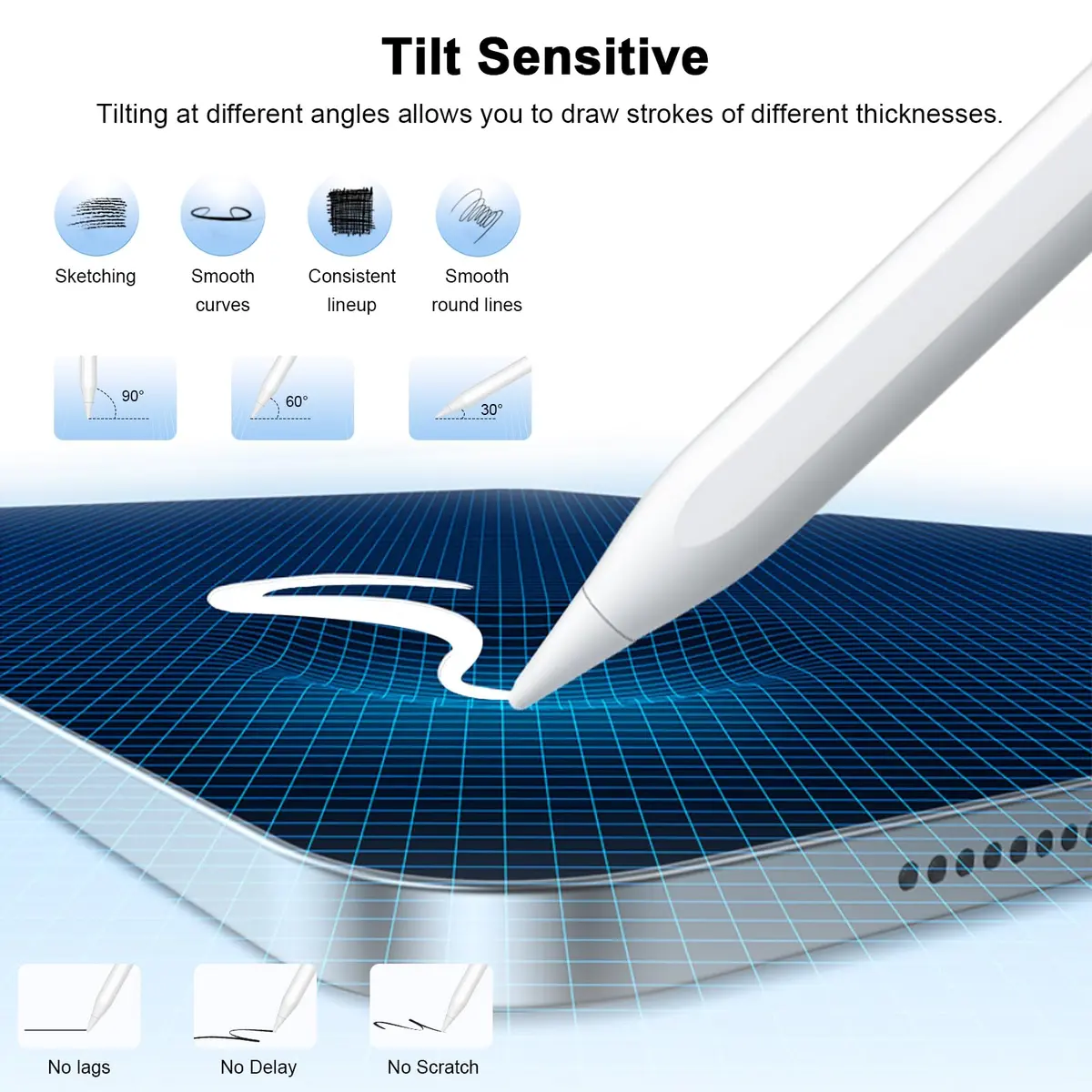 KOKABI iPencil 2nd Gen Stylus for iPad 6/7/8/9/10 | Precise Tilt & Palm Rejection - view 5