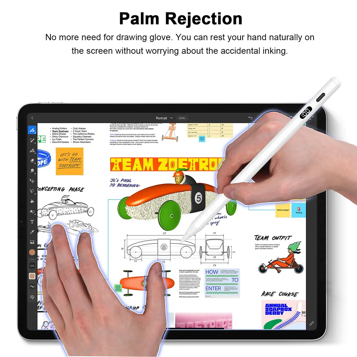 KOKABI iPencil 2nd Gen Stylus for iPad 6/7/8/9/10 | Precise Tilt & Palm Rejection - view 6