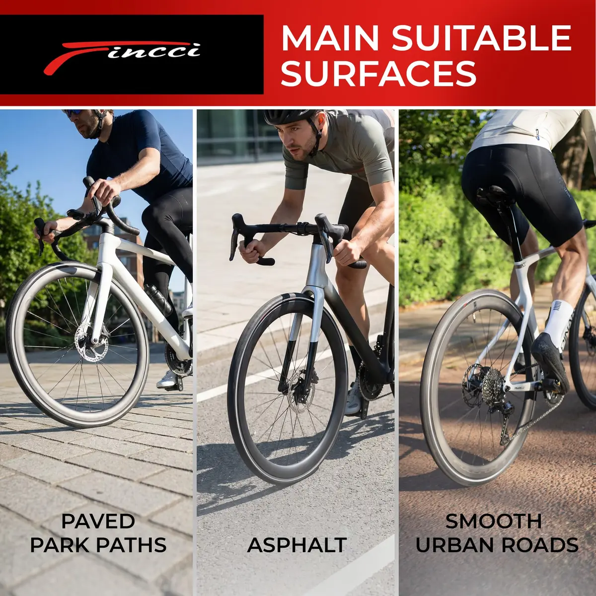 Fincci 700x28c Road Bike Tires Foldable 28-622 with Anti Puncture & Reflective Sidewall - view 8