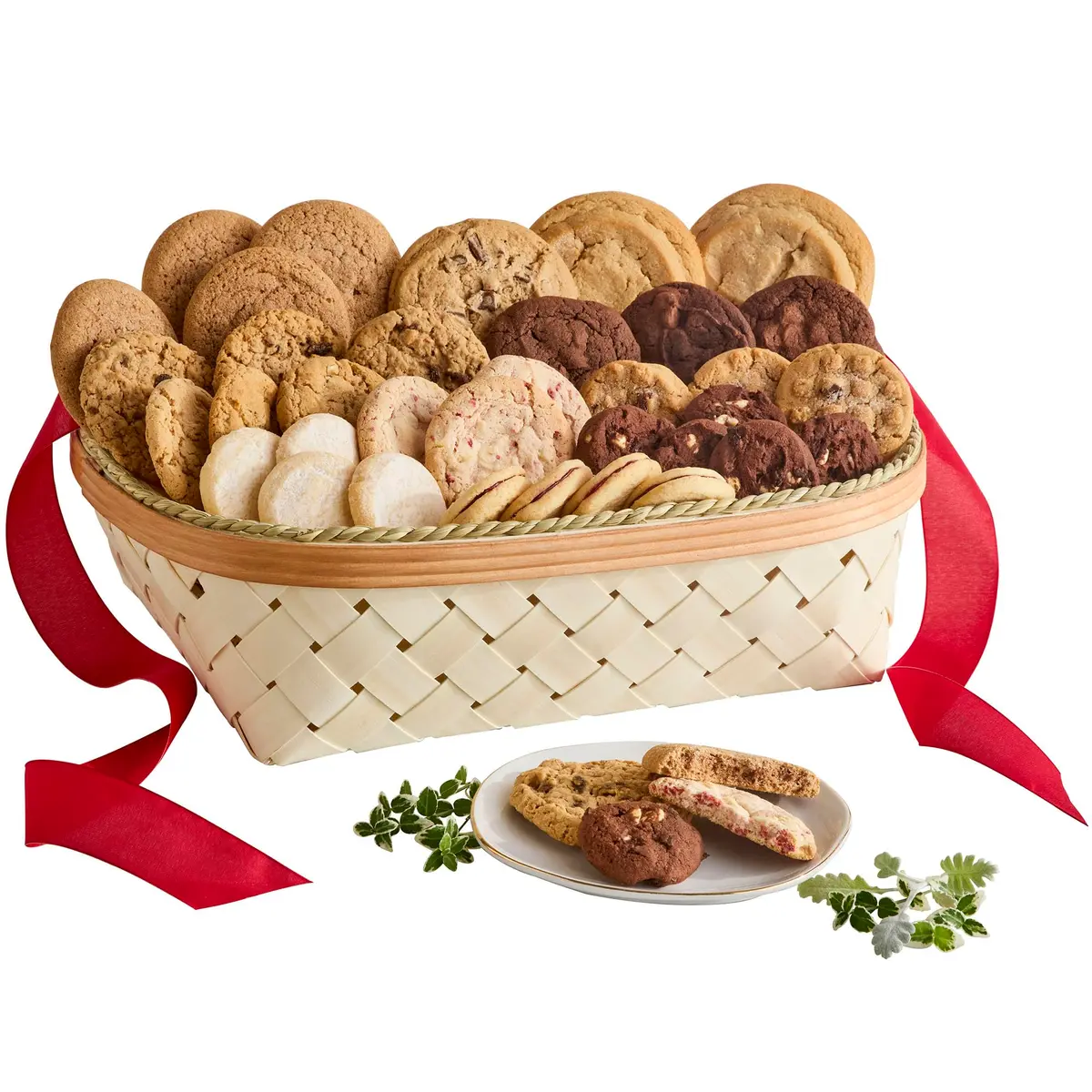 Harry & David Deluxe Holiday Cookie Gift Basket Assorted | Festive Gourmet Cookies, 45 Pieces, 1.2kg - main product image