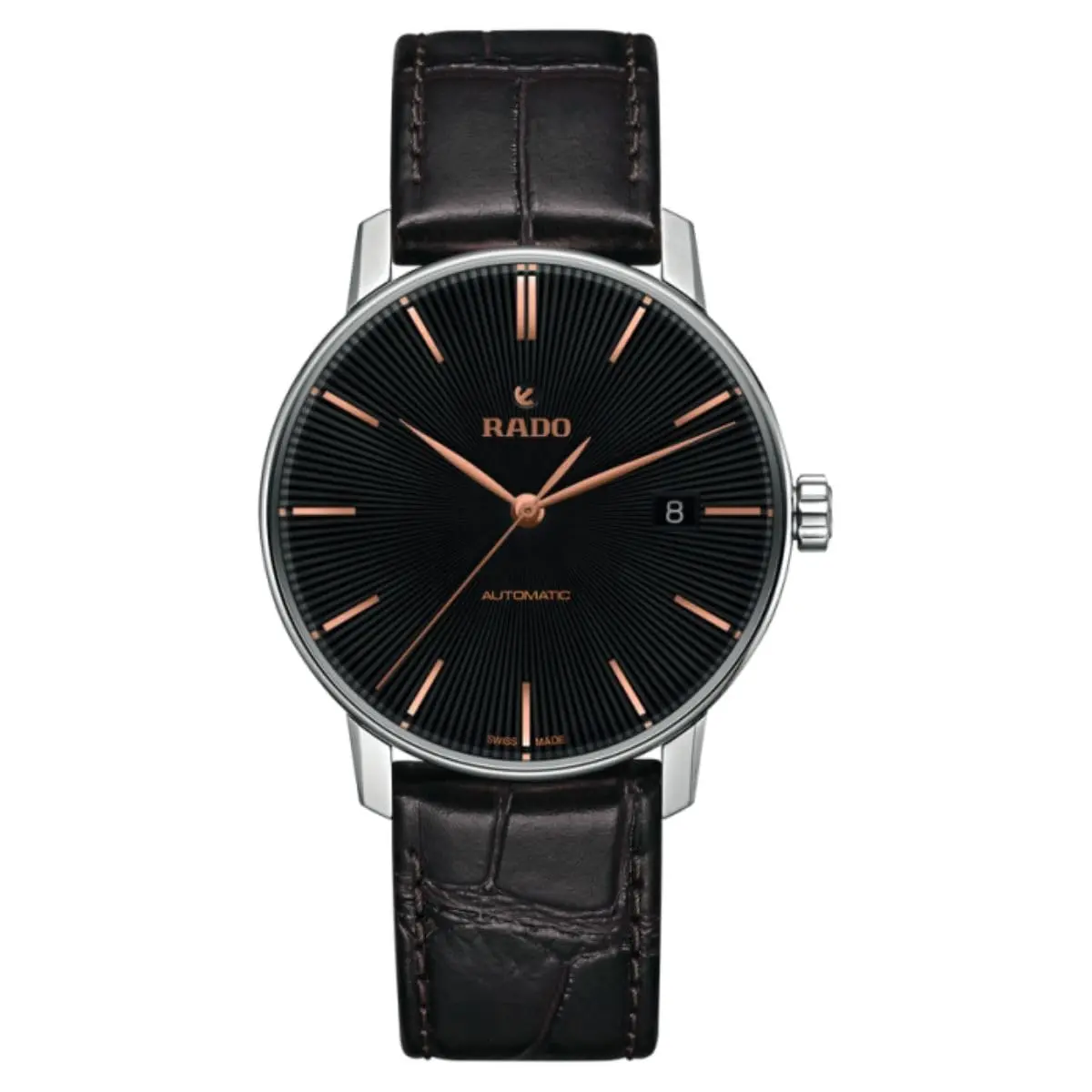 Rado Coupole Automatic Male with Black Dial & Swiss Movement | 37.7mm, Leather Strap - main product image