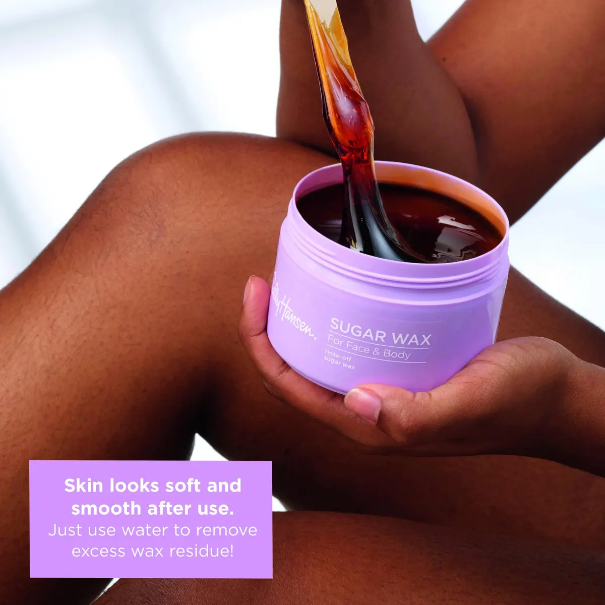 Sally Hansen Rinse-Off Sugar Wax Kit for Face & Bikini Hair Removal | 360ml (12.7 Fl Oz) | Vegan, No Drip Formula - view 2