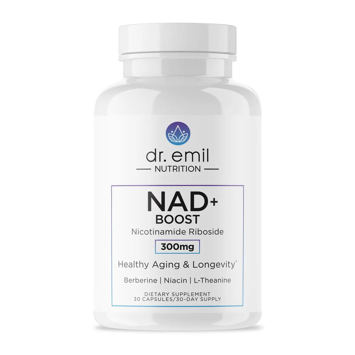 DR. EMIL NUTRITION Aging & Longevity Capsules | NAD+ Support, Berberine & L-Theanine, 30 Capsules - main product image