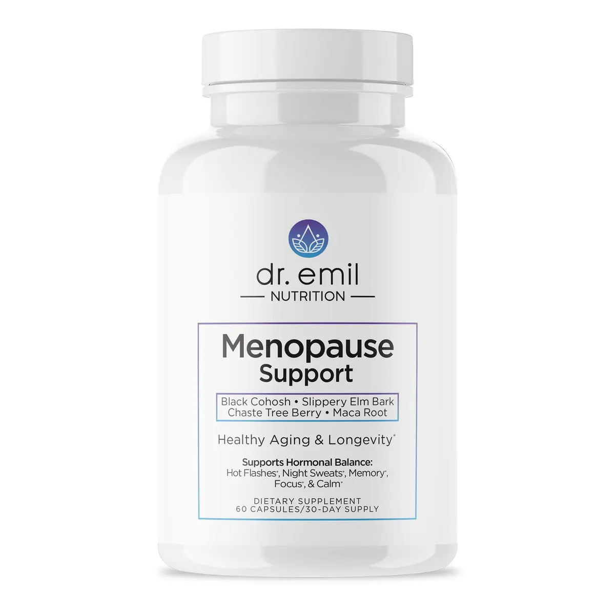 Dr. Emil Menopause Support, Herbal Blend, 60 Capsules | Hormone Balance & Symptom Relief - main product image