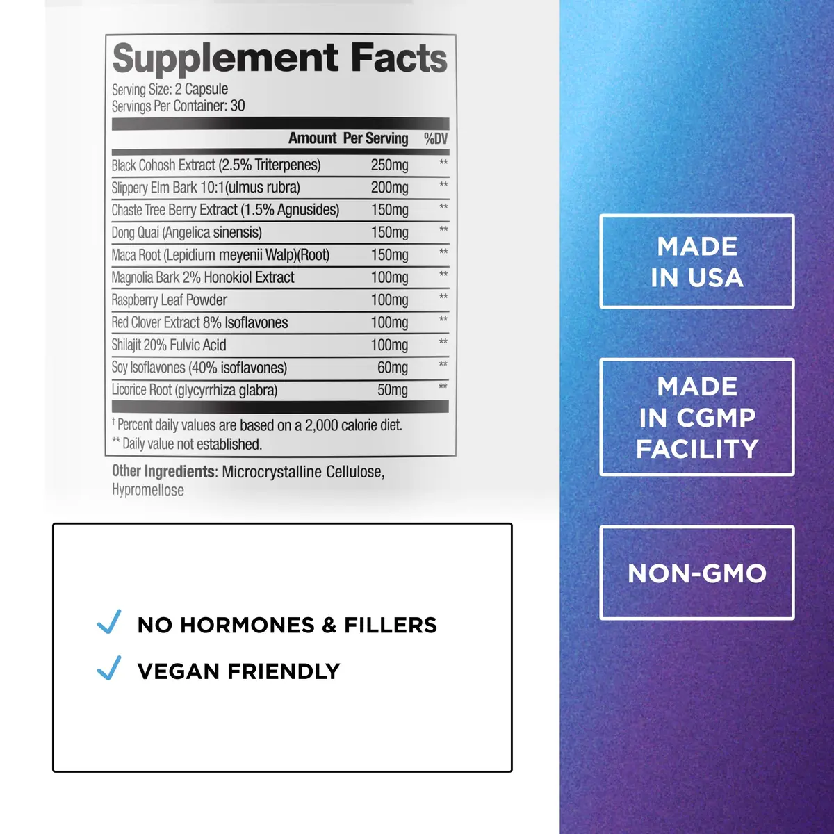 Dr. Emil Menopause Support, Herbal Blend, 60 Capsules | Hormone Balance & Symptom Relief - view 2