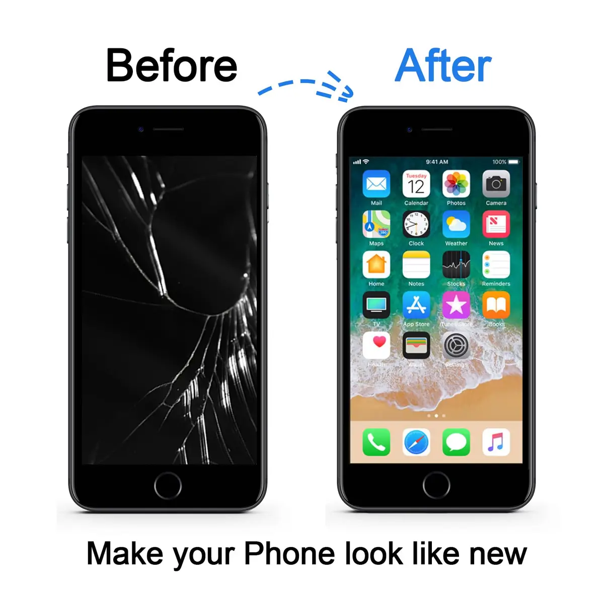 LMQ iPhone SE 2nd Gen Screen Replacement 4.7'' LCD Black | For iPhone 8/SE 2020 Models A1863, A1905, A1906 - view 6