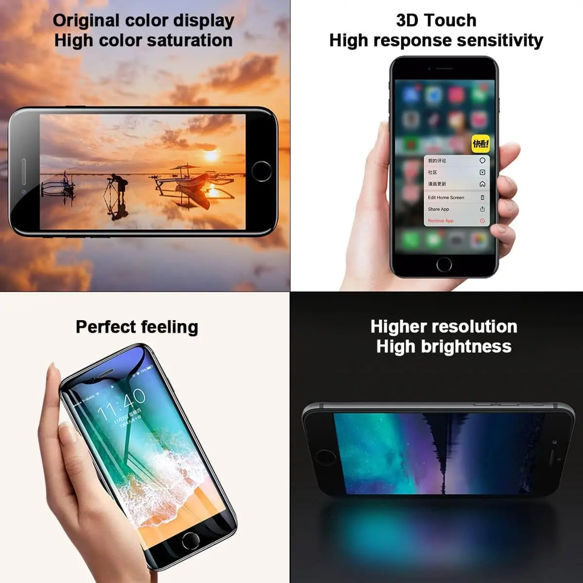 LMQ iPhone SE 2nd Gen Screen Replacement 4.7'' LCD Black | For iPhone 8/SE 2020 Models A1863, A1905, A1906 - view 2