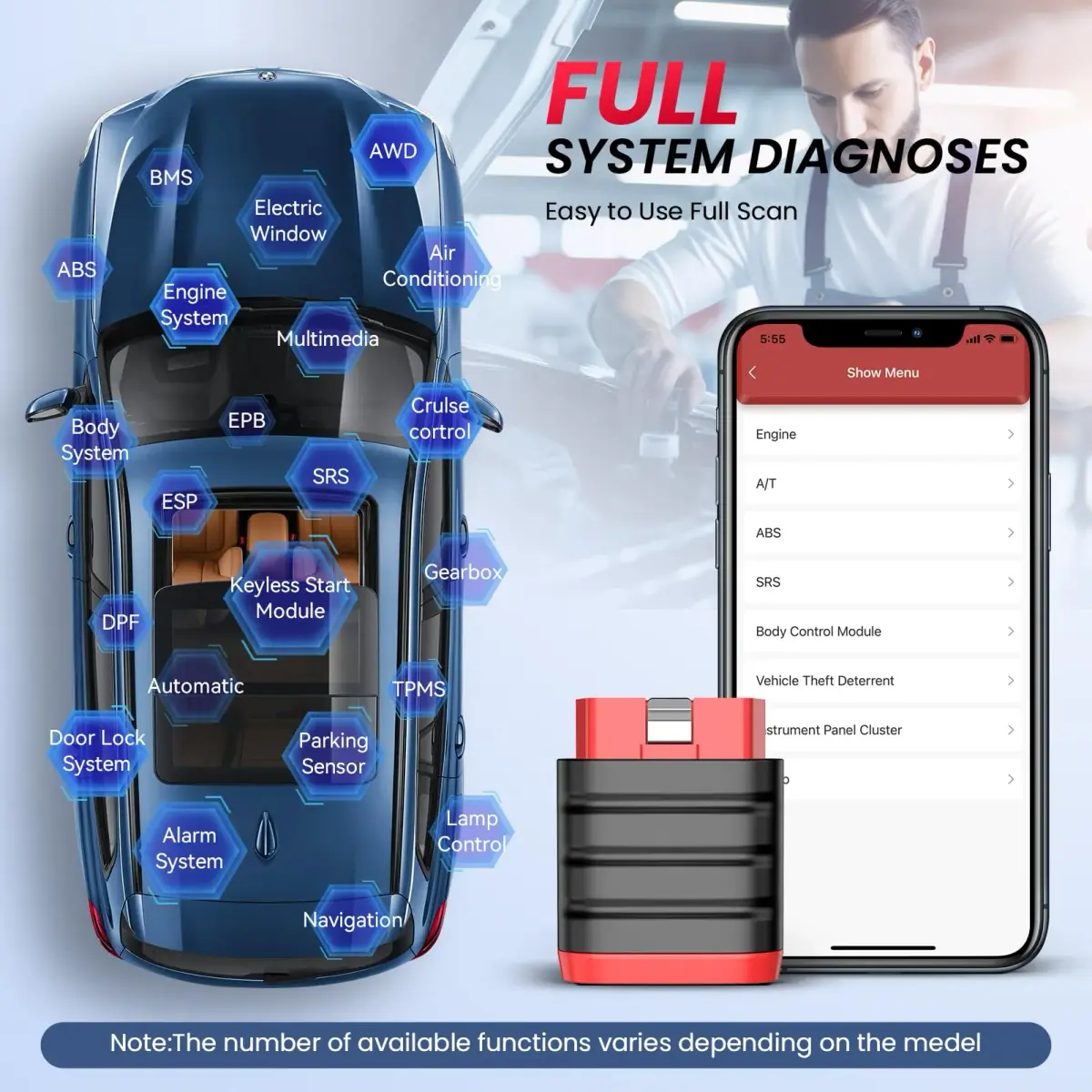 thinkcar Thinkdiag Mini Bluetooth OBD2 Scanner Diagnostic Tool | Full System Scan for iOS & Android - view 2