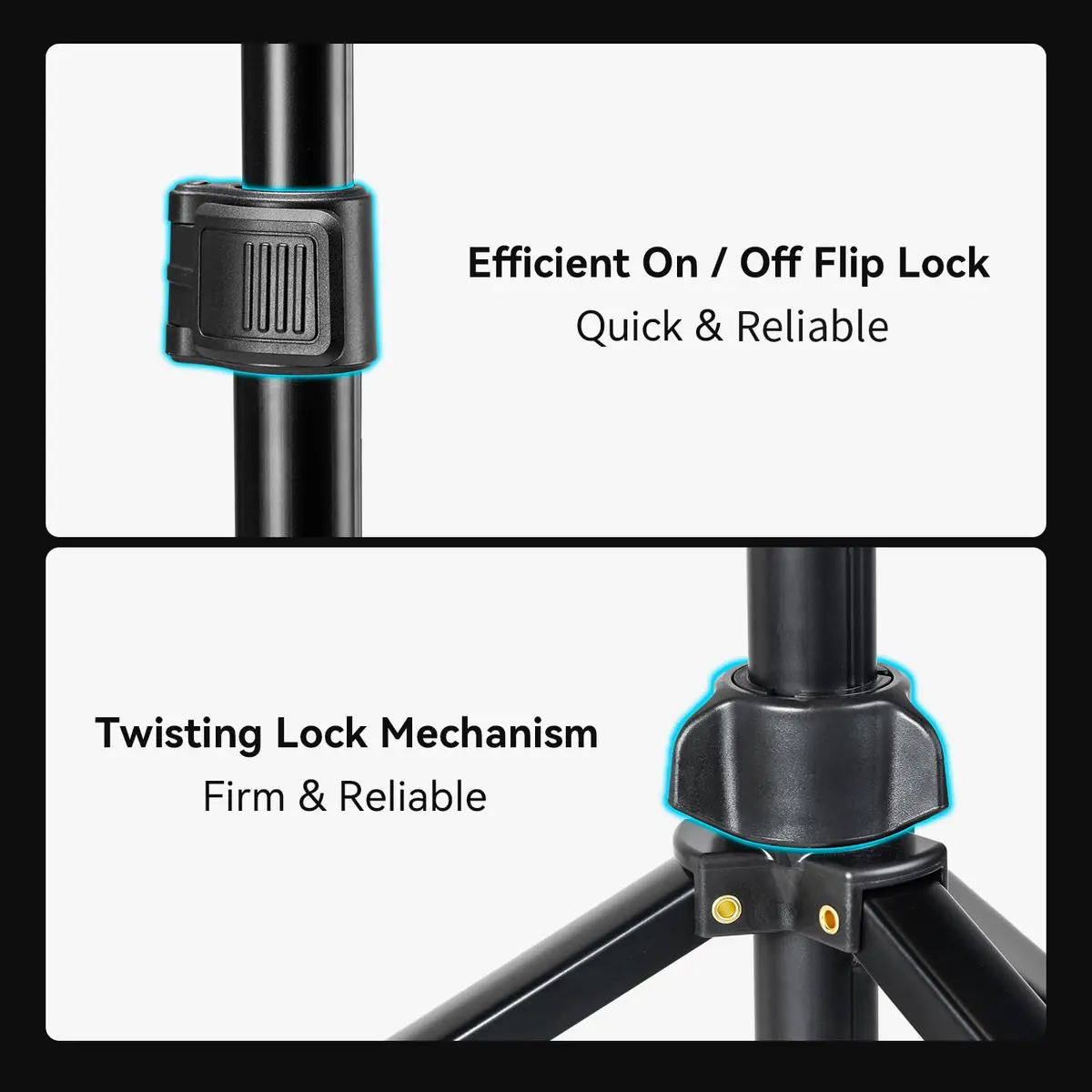 SMALLRIG RA-S200 Light Stand 6.6ft Aluminum Adjustable Support for Photography & Studio Use - view 5