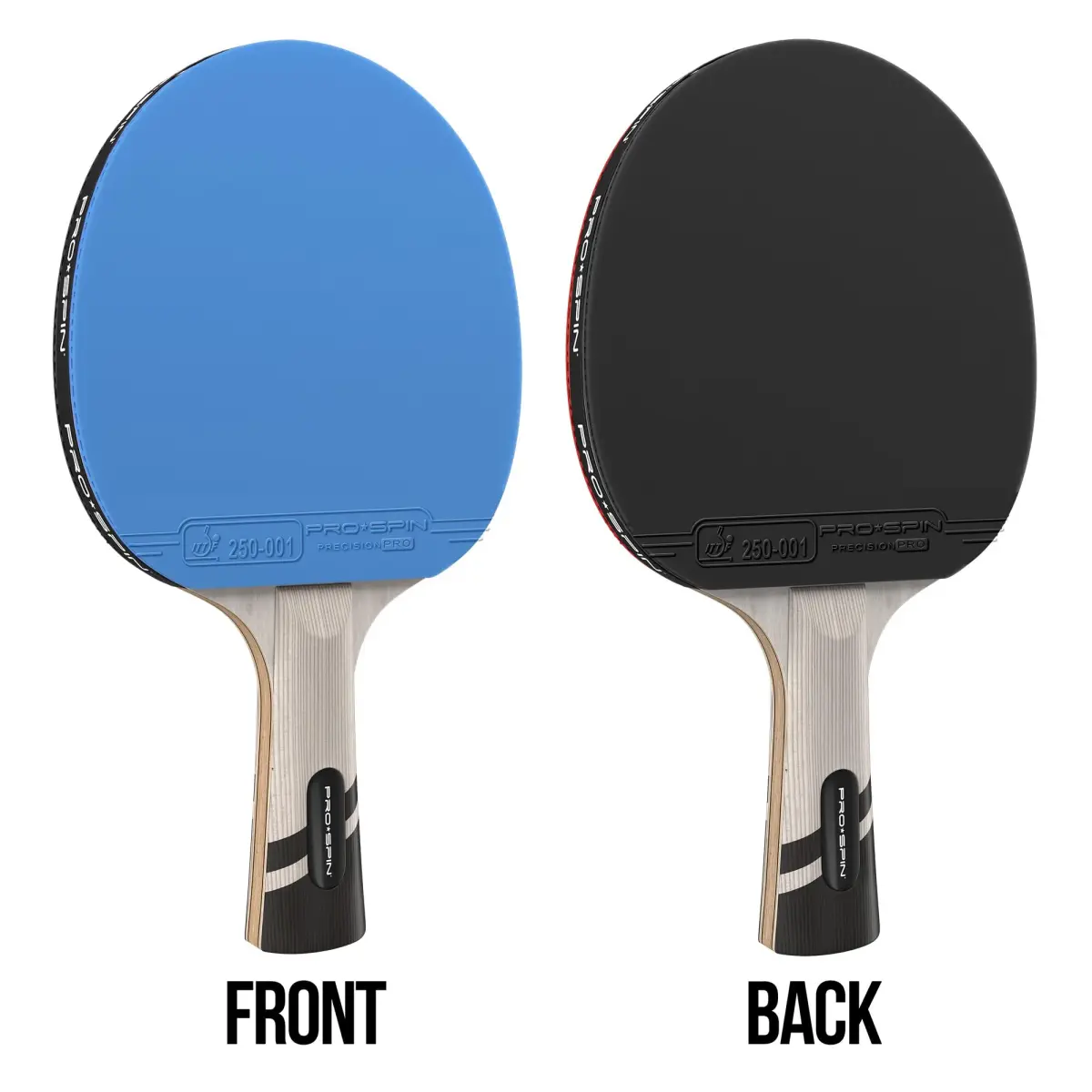 PRO-SPIN ITTF Approved Carbon Fiber Table Tennis Rackets with 7-Ply Blade & 2.0mm Sponge | Blue, 1-Pack - view 6