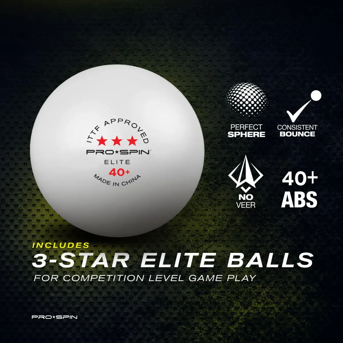PRO-SPIN 4-Player Carbon Fiber Ping Pong Paddle Set with 8 ITTF Balls | Shakehand Grip, Red - view 6