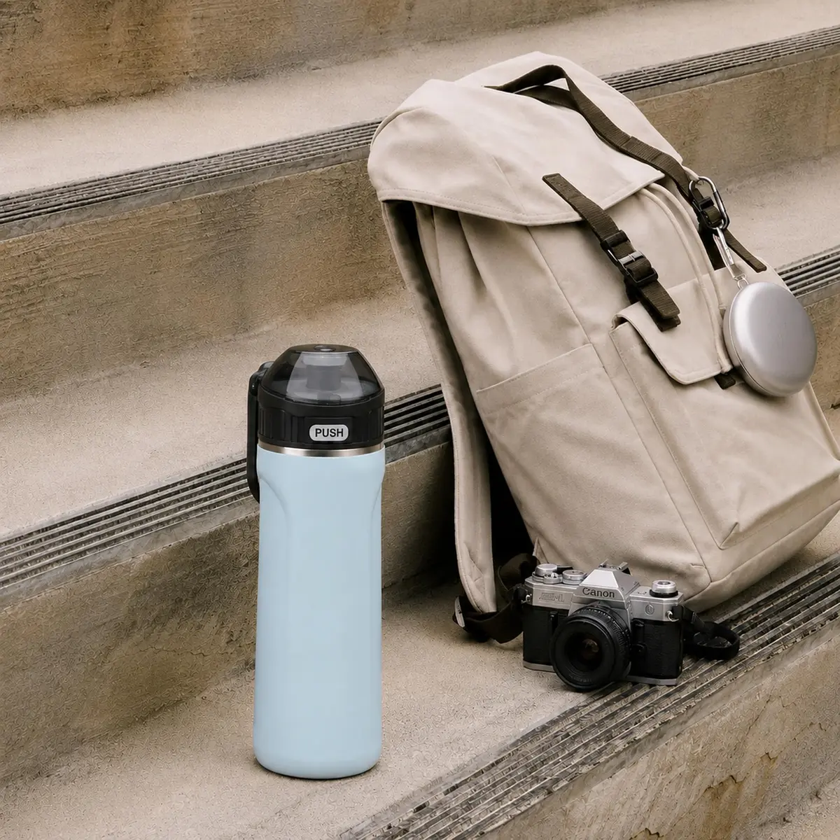 SIPX Insulated Water Bottle 18 oz | Leakproof Triple Insulated Stainless Steel, BPA-Free, Slim Durable Bottle for School, Gym & Office, Blue - view 6
