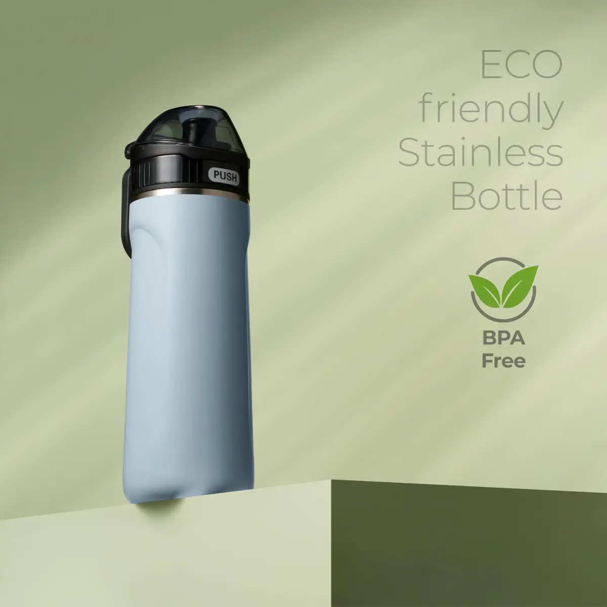 SIPX Insulated Water Bottle 18 oz | Leakproof Triple Insulated Stainless Steel, BPA-Free, Slim Durable Bottle for School, Gym & Office, Blue - view 4