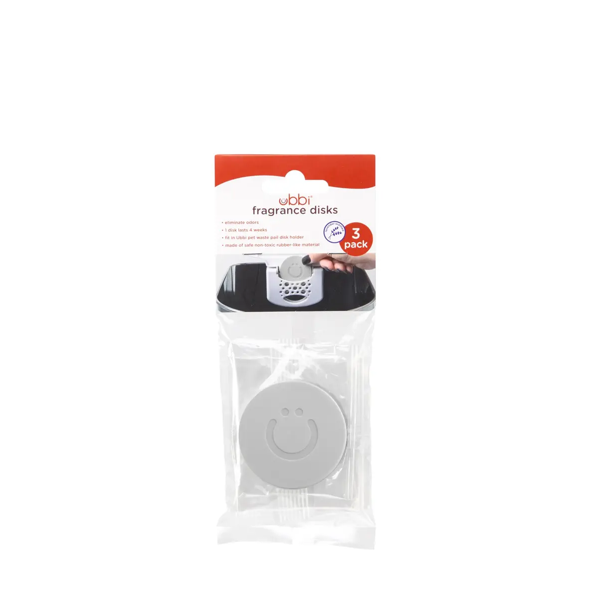 Ubbi Pet Pail Odor Absorbing Fragrance Disks, 3 Pack | Lavender Scent, Long-Lasting Odor Control for Pet Areas - main product image