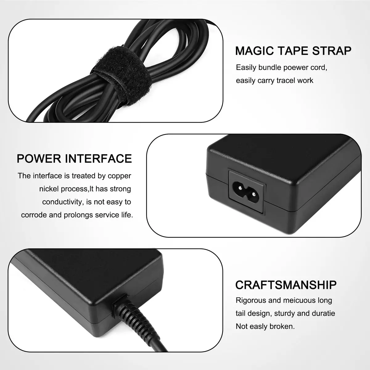 JUYOON 80W AC Adapter for DreamStation 2 CPAP 12V 6.67A | Universal Power Supply for Auto BiPAP Machines - view 7
