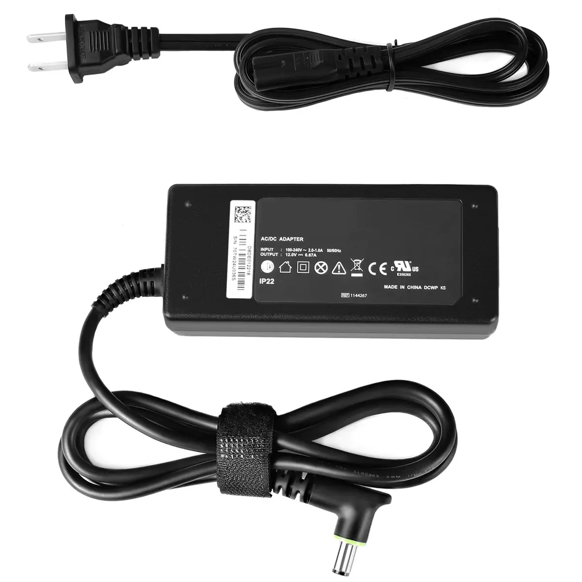 JUYOON 80W AC Adapter for DreamStation 2 CPAP 12V 6.67A | Universal Power Supply for Auto BiPAP Machines - view 3