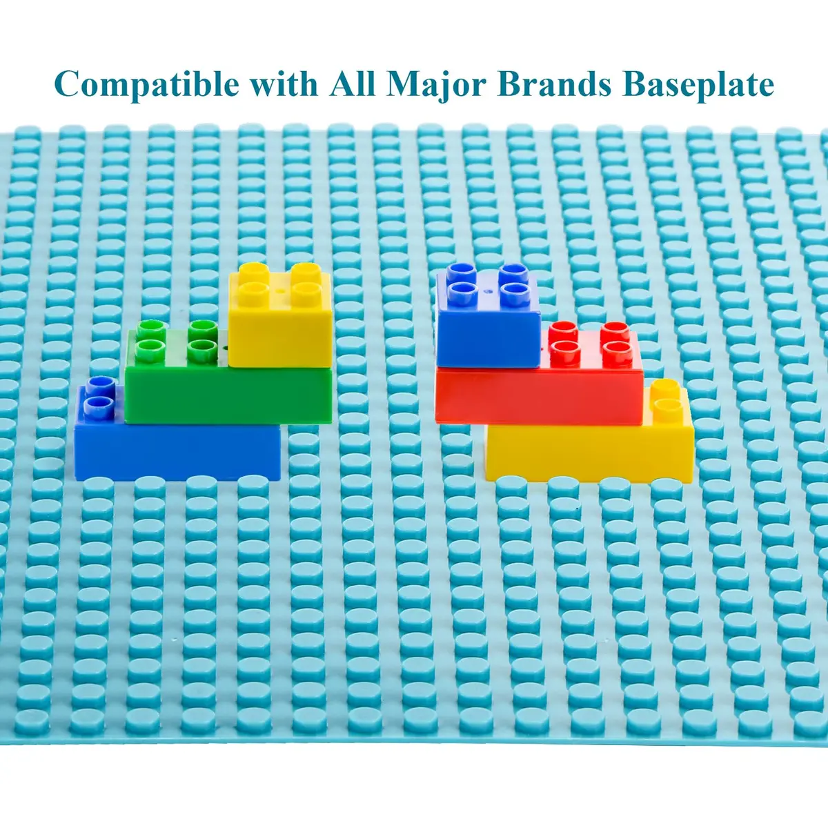 ZEAYEA Peel and Stick Baseplates 10 x 10 Inch | 12 Colors for Imaginative Play - view 3