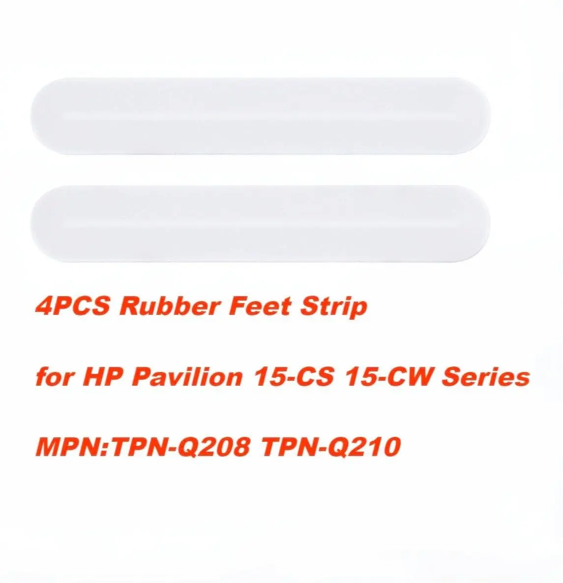 HSSDTECH Bottom Case Rubber Feet Strip for HP Pavilion 15-CS 15-CW 4.8 cm (1.88 Inch) | Heat Dissipation & Slip Resistance - view 2