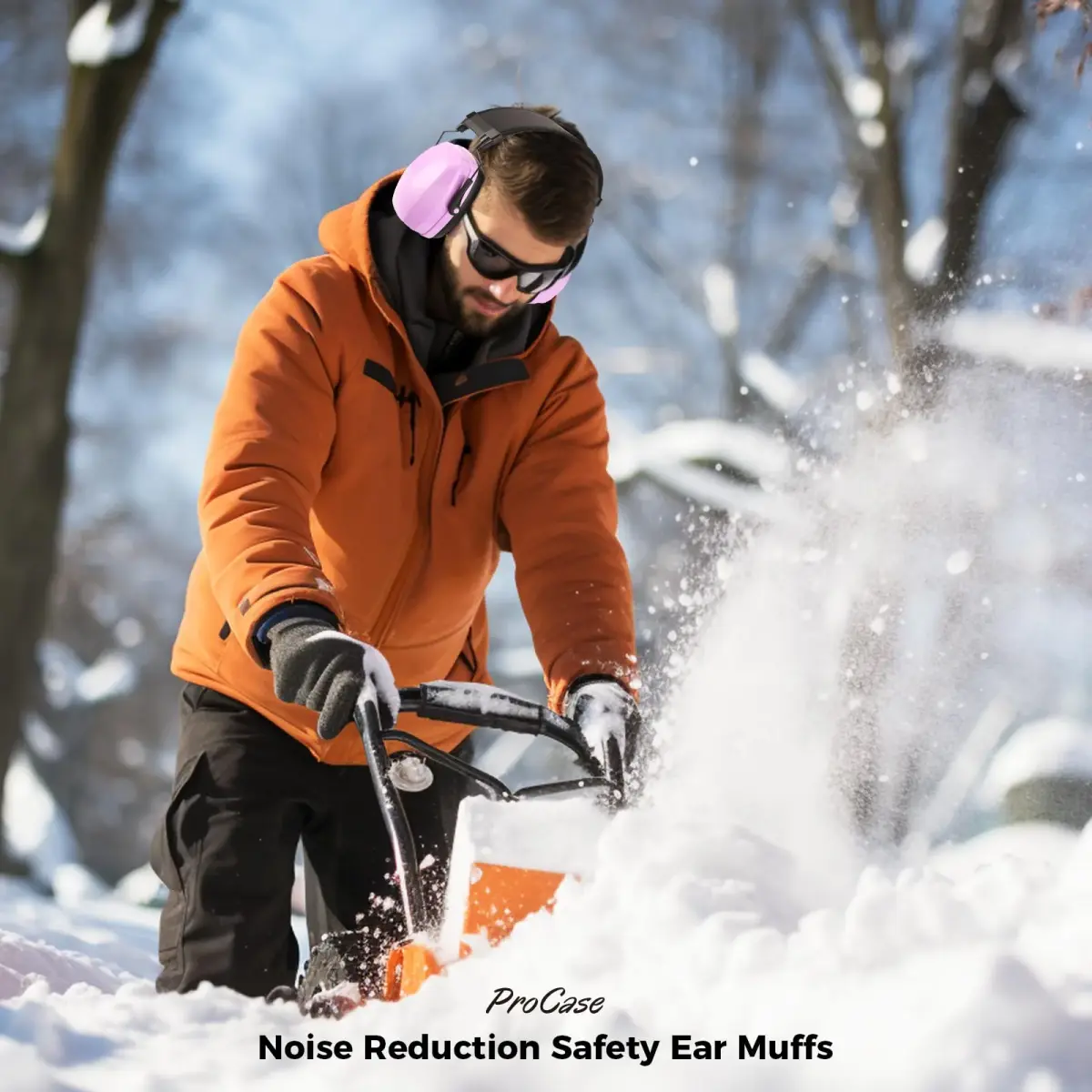 ProCase SNR33dB Noise Reduction Earmuffs, Adult Hearing Protection, Purple | ANSI S3.19 Certified - view 7