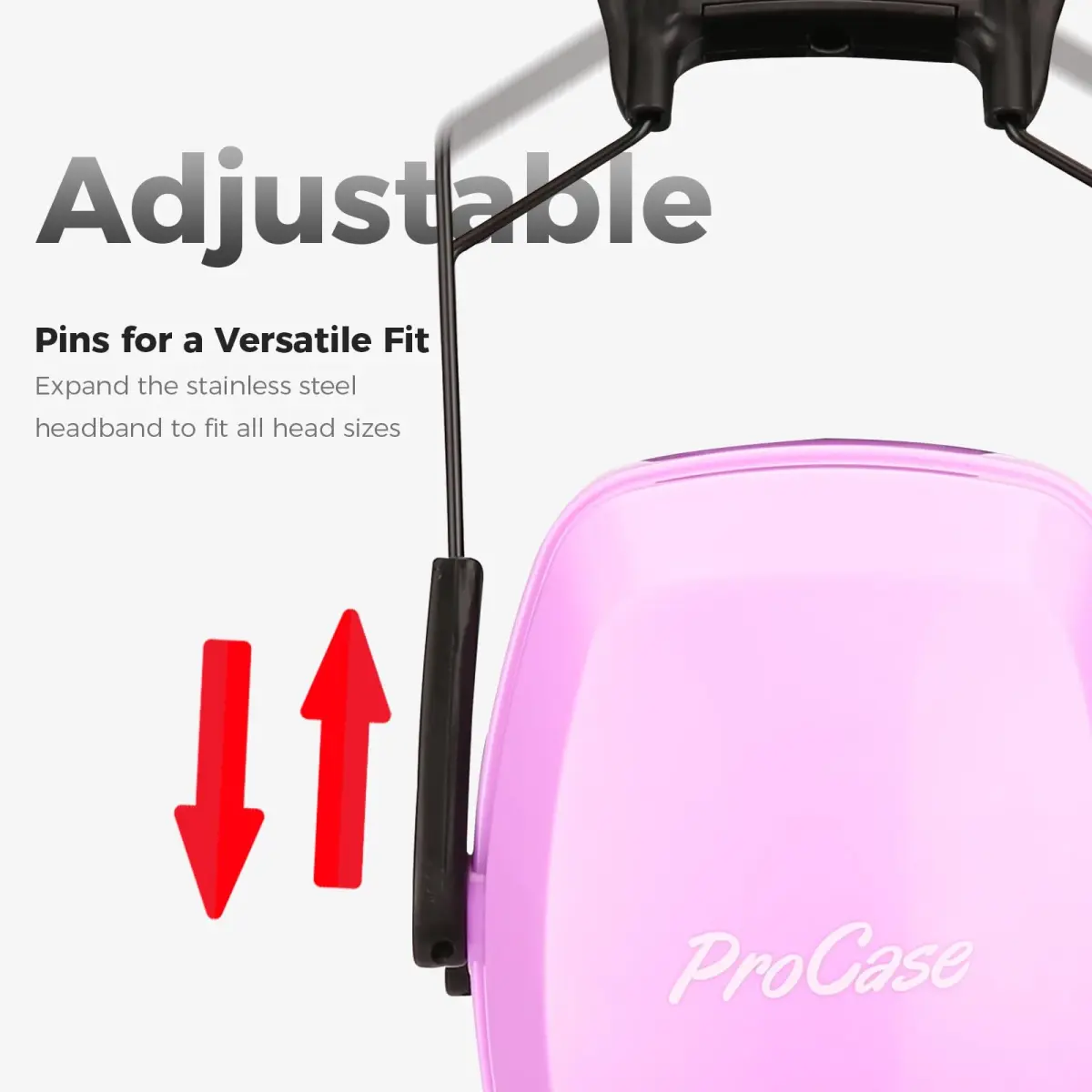 ProCase SNR33dB Noise Reduction Earmuffs, Adult Hearing Protection, Purple | ANSI S3.19 Certified - view 2