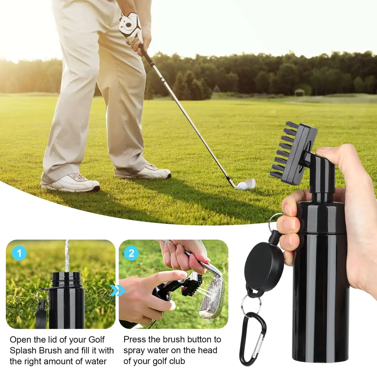 HUIJUTCHEN Golf Club Cleaning Kit | Complete Golf Accessories for Men & Women - view 2