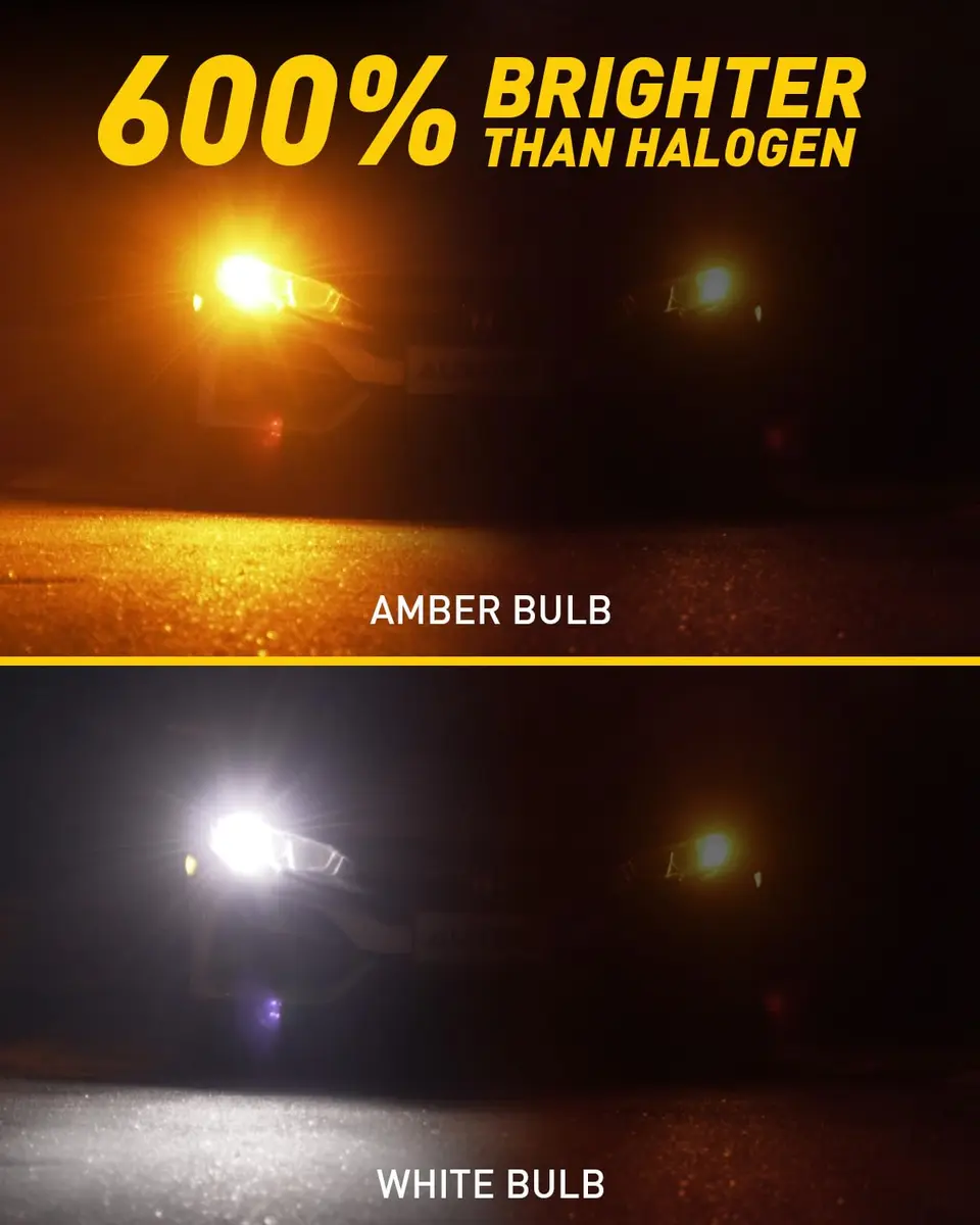 AUXITO 3157 Switchback LED Bulbs 3057 3457 4157 Dual Color Amber/White | Error-Free Turn Signal & DRL - view 3