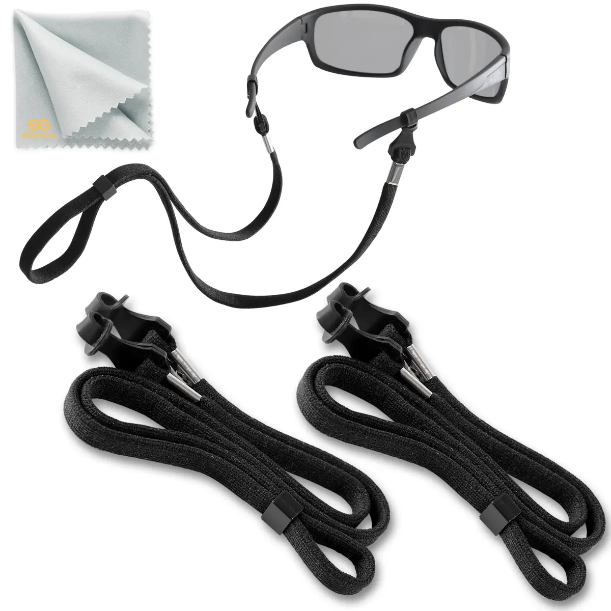 SIGONNA Eyeglasses String Holder Strap - Eyewear Neck Chain for Men Women | 27 in Adjustable Black - main product image