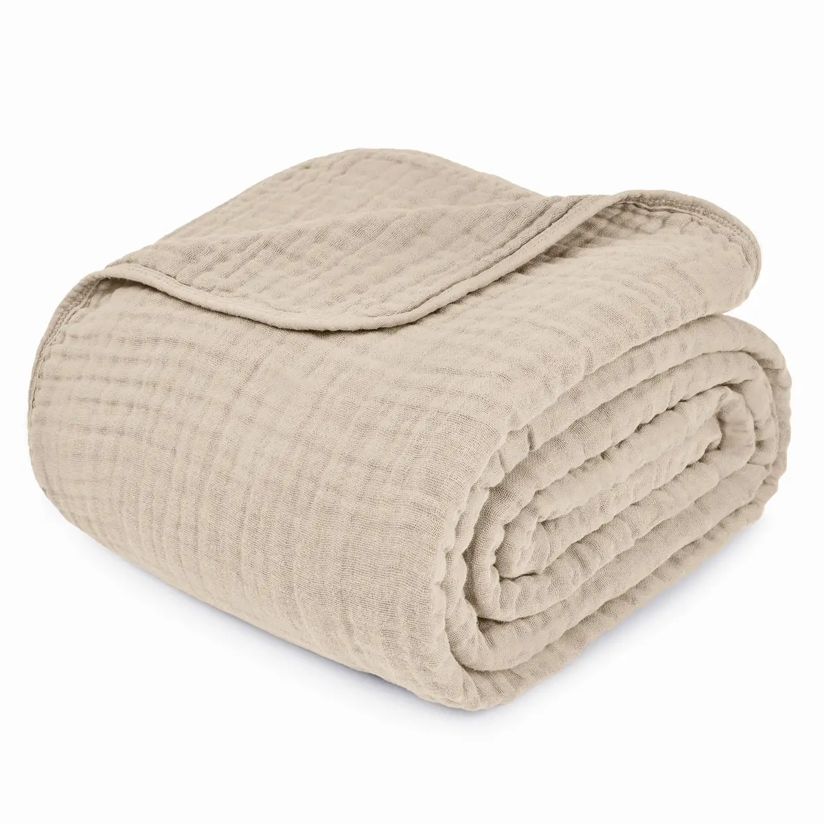 Comfy Cubs Adult Muslin Blanket 90x66” Twin | Breathable, Soft & Multi-Size Cotton Throw - view 6