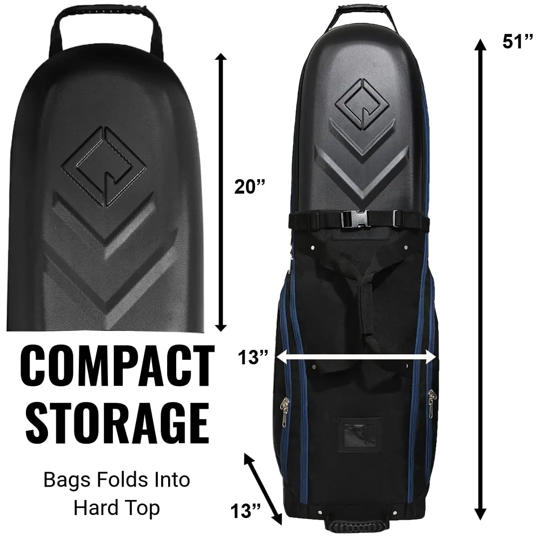 CaddyDaddy Enforcer Golf Travel Bag Crush Resistant Hard Top Protection | Airline Approved Durable Case - view 4