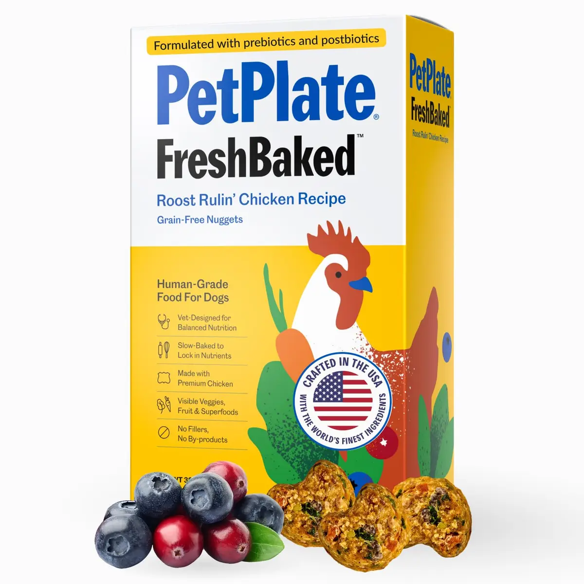 PetPlate Roost Rulin' Chicken Air-Dried Dog Food 2lbs | Human-Grade, Grain-Free, Supports Digestion & Fresh Breath - main product image